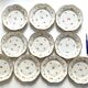10 assiettes en porcelaine fleurie, veb r reichenbach