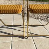 Lafuma foldable camping chair duo from the 50s/60s