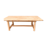 Solid European elm table 2m20x90x75en