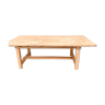 Solid European elm table 2m20x90x75en