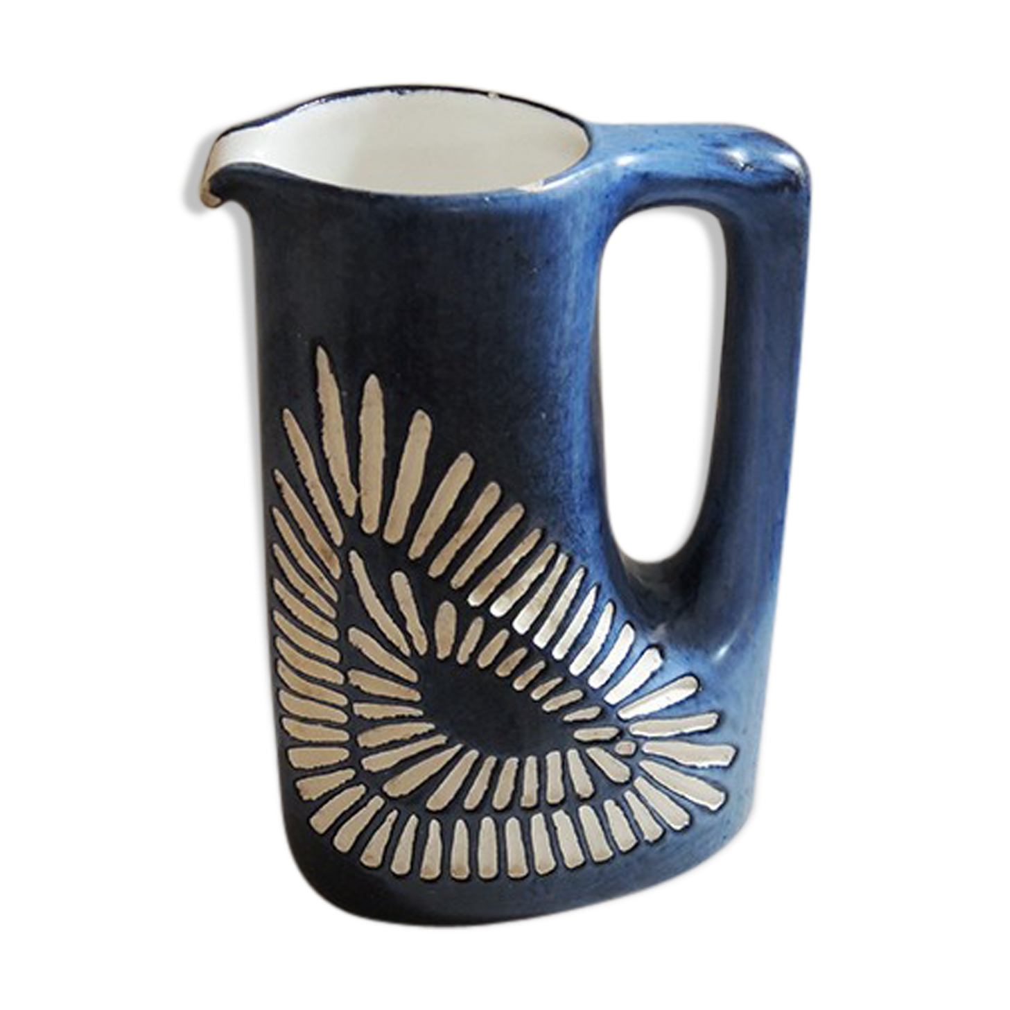 Former ceramic carafe signed Fred & Andrée Stocker