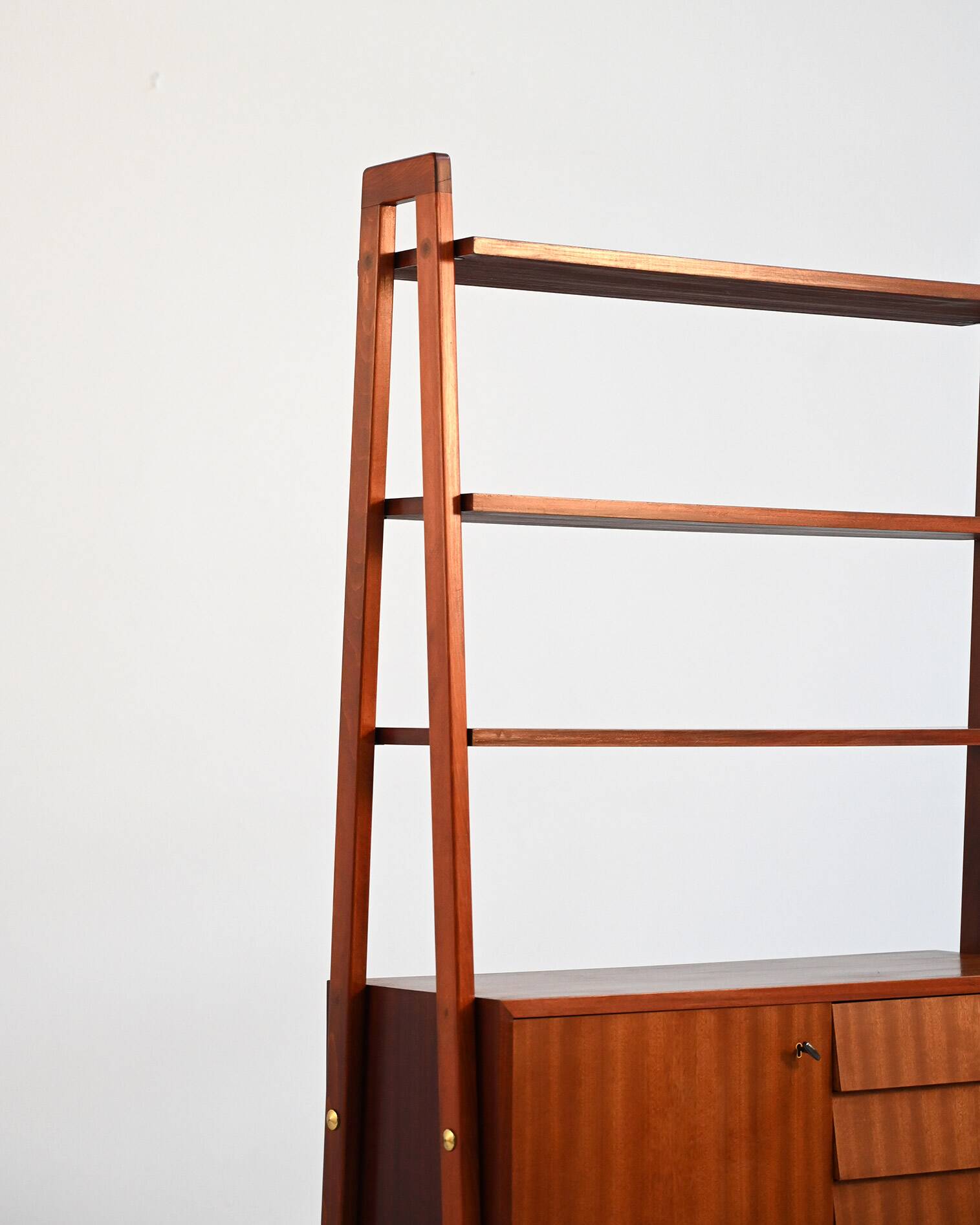 Scandinavian Mahogany Bookcase, 1960s