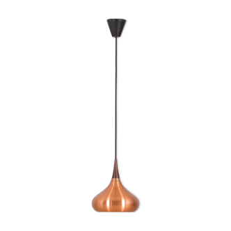 Copper orient hanging pendant lamp by jo hammerborg for fog & morup