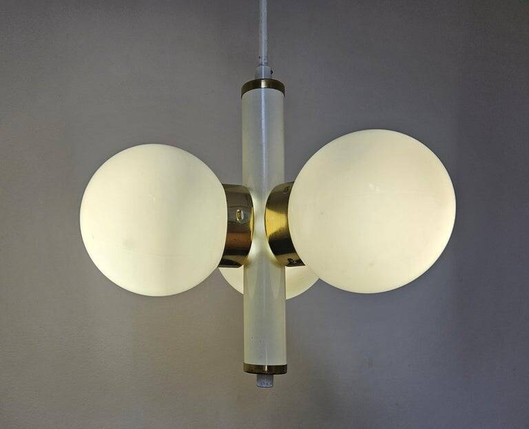 Rare Midcentury Space Age Chandelier Sputnik, Italy, 1970s