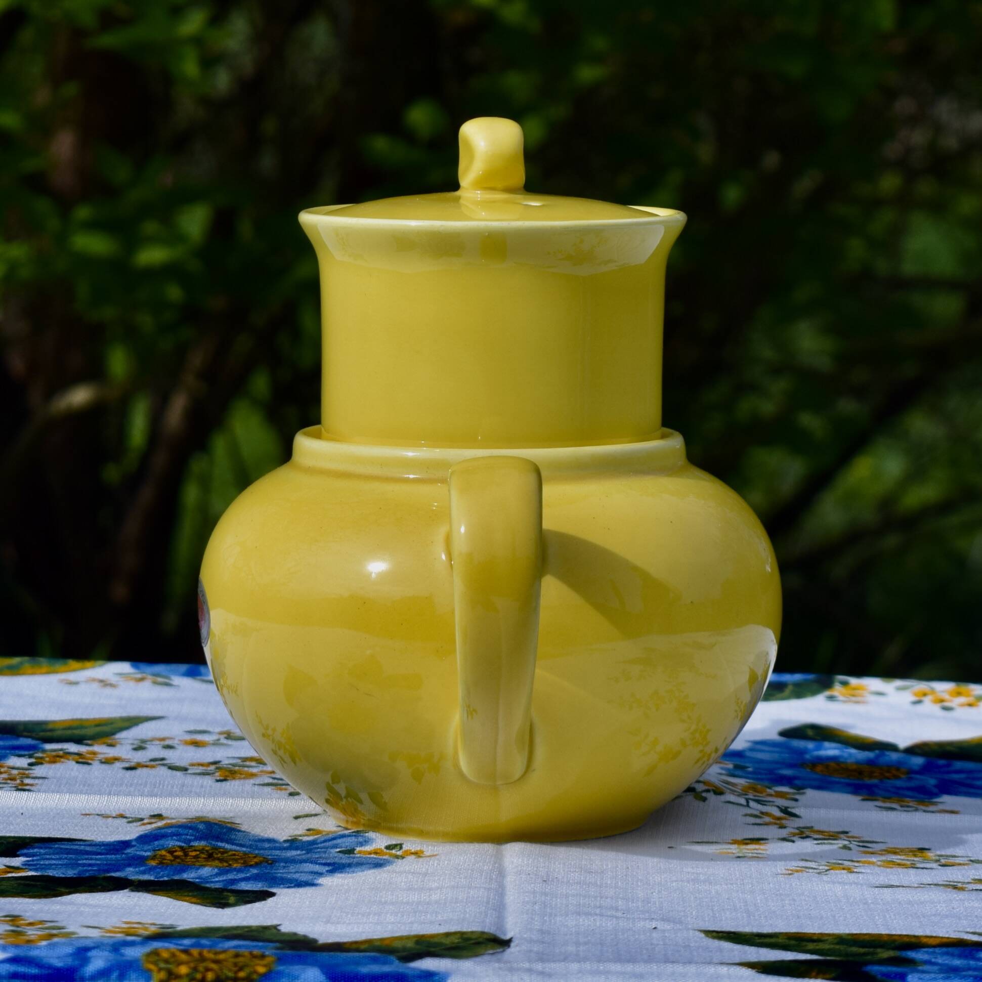 Cafetière ou Théière vintage en céramique Villeroy et Boch Luxembourg - Gamme Terre à Feu - 1960.