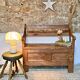 farm bench, fireplace bench