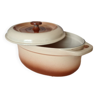 Cocotte ovale en fonte émaillée  fontignac 28 cm idem le creuset