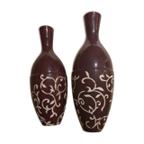 Pair of volute vases