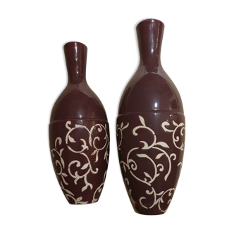 Pair of volute vases