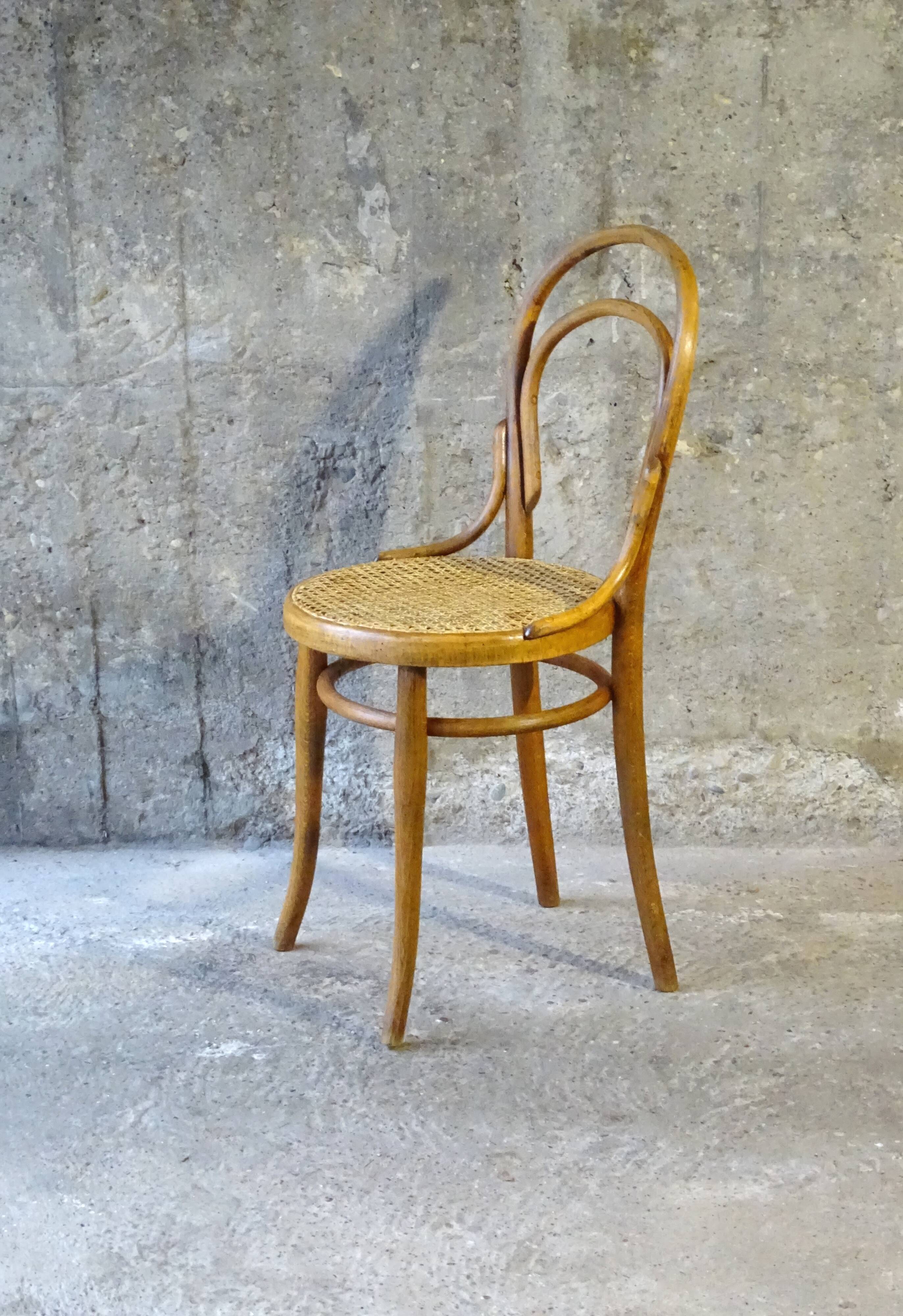 Thonet Canned bistro chair N°14 1/2 circa 1900