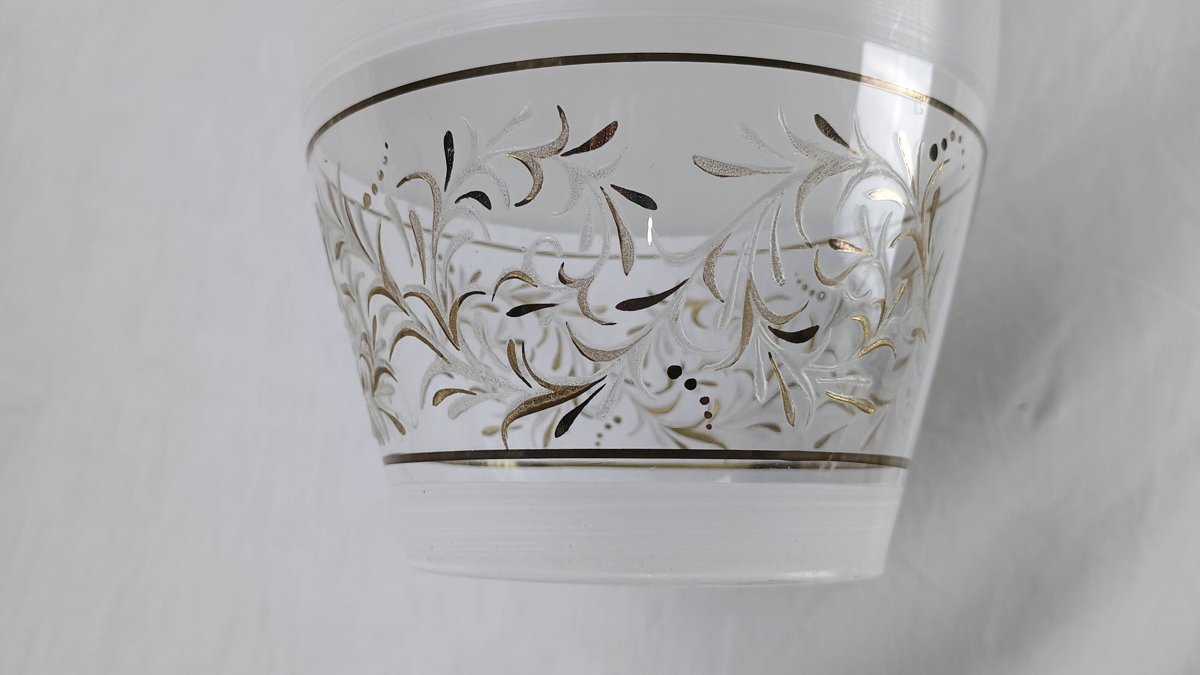 Lunel vintage textured glass pendant light, 1960s French design