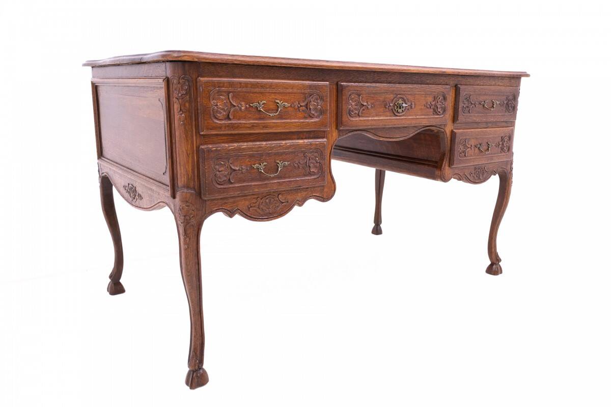 Antique double-sided desk, France, around 1880.