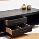 Wood and metal TV unit, solid oak, TV sideboard.