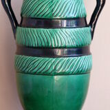 Vase ceramic glazed St. Clement by Blanche Letalle.