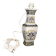 Vintage lamp base by Kelline in polychrome Chinese porcelain.