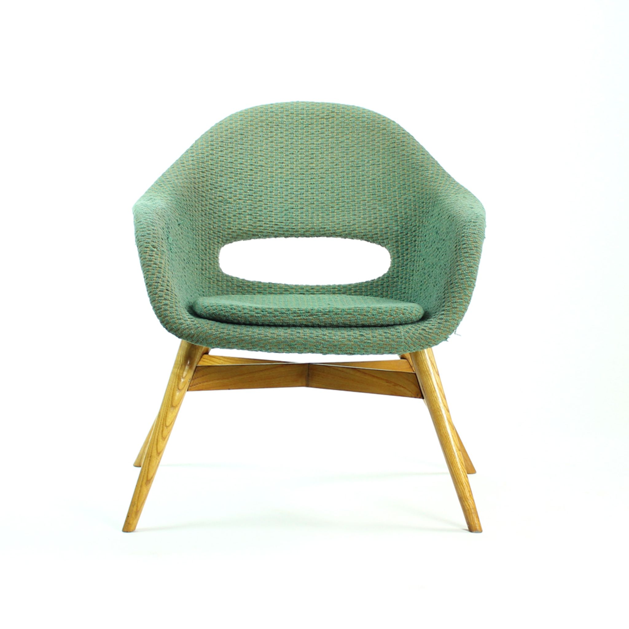 Shell armchair by Frantisek Jirak, Czechoslovakia, circa 1960