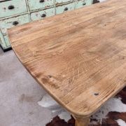 Table de ferme en chêne années 60
