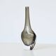 Nils Landberg black glass "Sommerso" vase Orrefors Sweden 1950