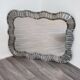 Brutalist Studded Metal Wall Mirror, 1960s