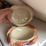 Earthenware crab box signed Michel Caugant