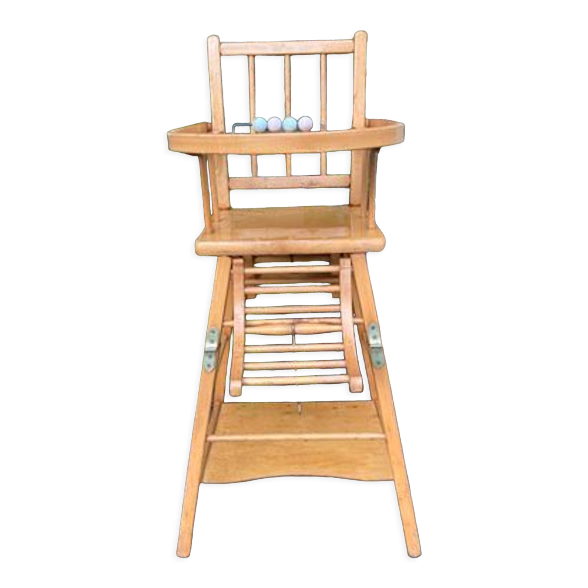 Wooden baby high chair