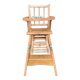 Wooden baby high chair
