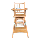Wooden baby high chair