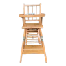 Chaise haute bébé bois