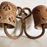 Large rope wall lamp
