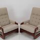 Pair of Mid-century Design Rocking Armchairs,1980's.