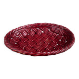 Corbeille, Vide Poche en céramique Tressée Vallauris années 50 L28cm/P20cm