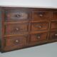 Antique French Oak & Fruitwood Apothecary / Filing Cabinet, Early 20th Century