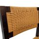 Vintage dining room chairs with papercord seat / 1970 design