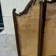 Fireplace screen in brass, Louis XV style.