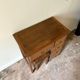 Desk 5 drawers and stool in dark ☐ wood 72 x 40 cm