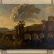 Italian landscape, oil on canvas, late 18th century
