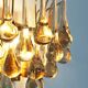 Gilt and crystal glass teardrop sconce by Christoph Palme