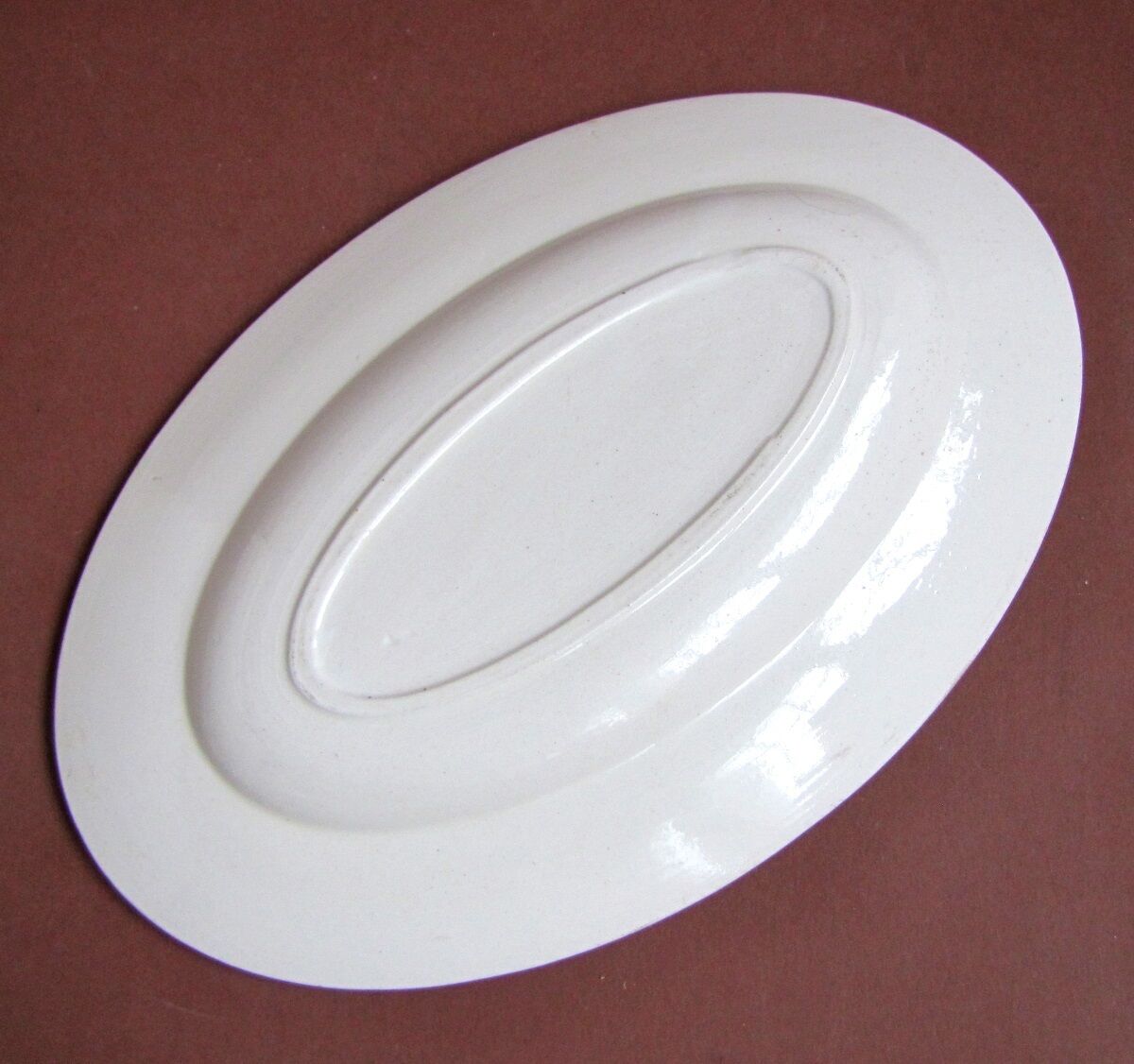 Small oval dish or ravine in niderviller earthenware