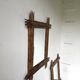Pair of large vintage bamboo mirrors, 1970s