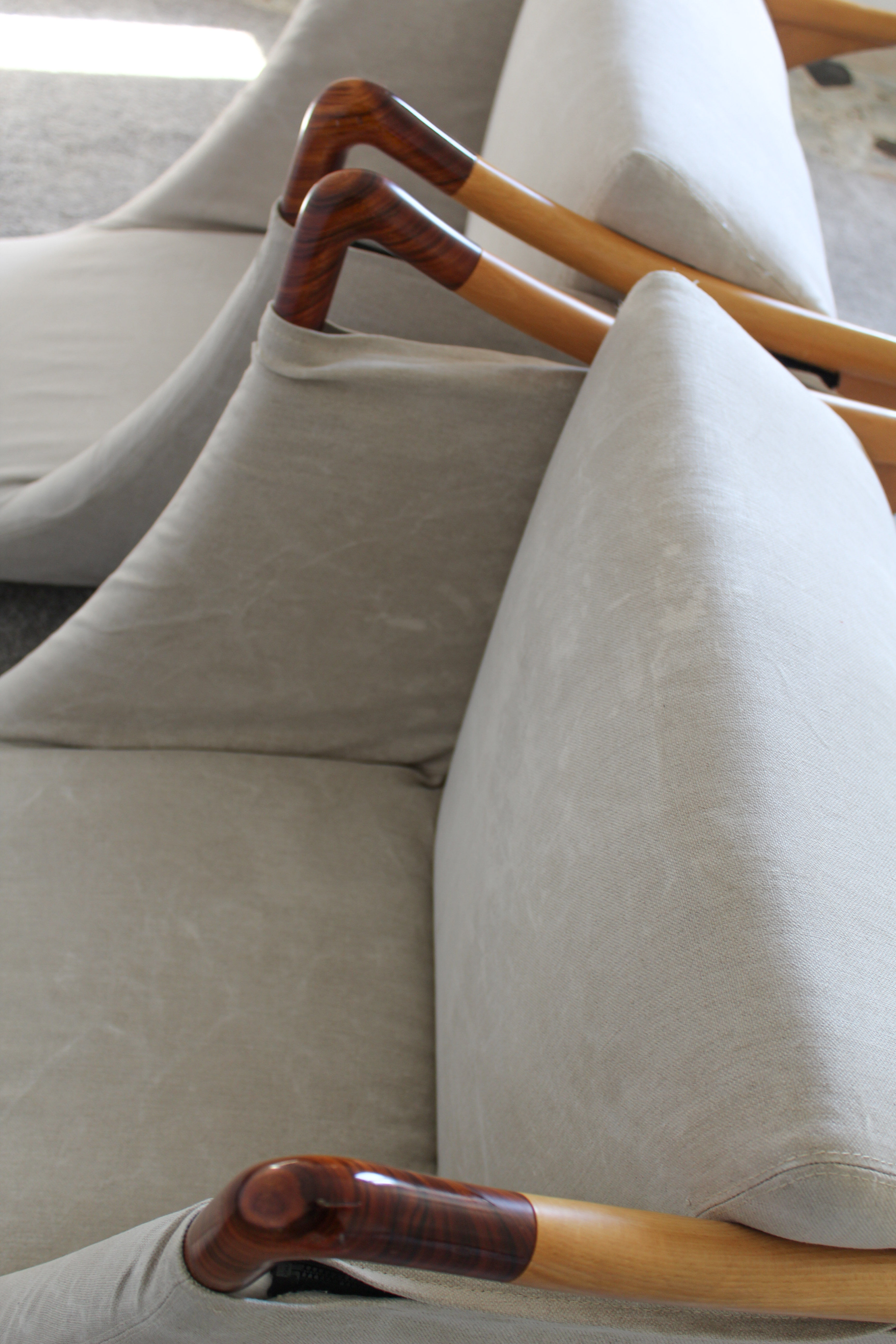 Pair of Armchairs "Progetti" Umberto Asnago for Giorgetti, signed, italy 1980s