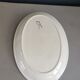 Ceramic serving dish with thistle pattern Sarreguemines
