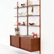 Teak modular shelving unit, Danish design, 1960s, made in Denmark