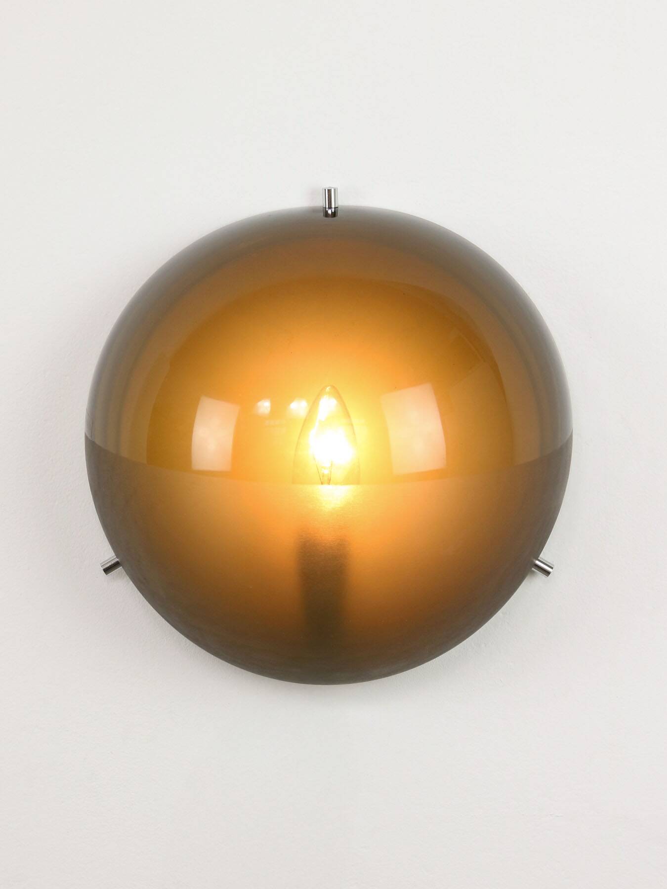 Mid-Century Modern Italian Demi Sconce by Gio Ponti for Guzzini, 1970s
