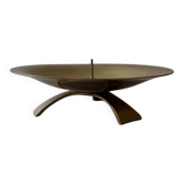 Brass tripod floor chandelier from the 1960s.