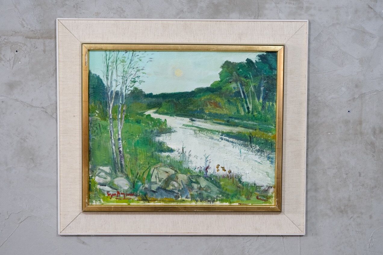 Oil on canvas by Gunnar Herman Berglund 1970