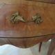 Pair of 2 Louis XV bedside tables - marquetry - 2 drawers - pink marble