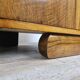 Art Decò bedside tables in walnut and brass, 1940