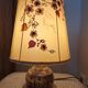 Lampe en grès et fleurs séchées atelier " Le Trident " Vallauris
