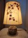 Lampe en grès et fleurs séchées atelier " Le Trident " Vallauris