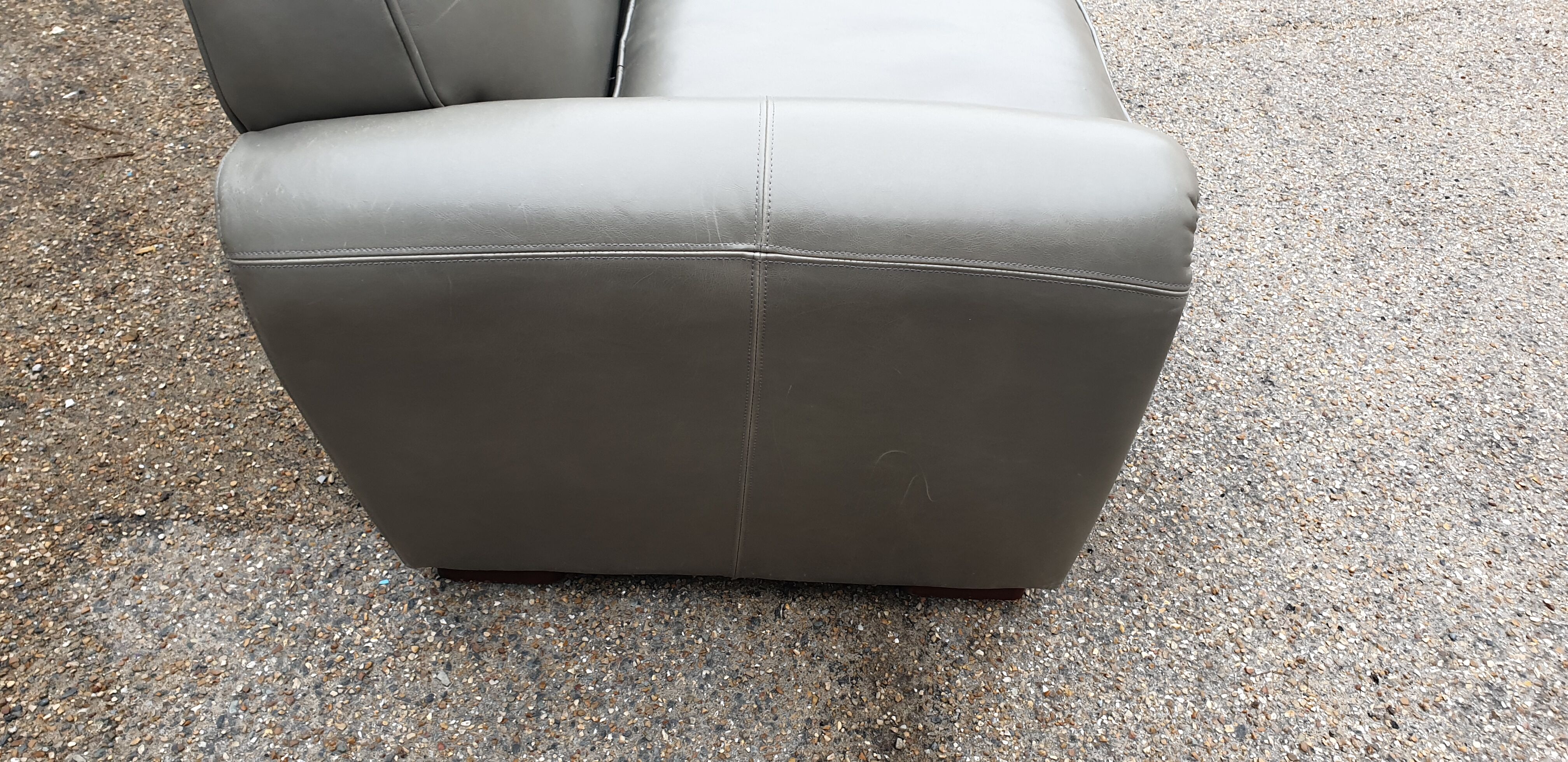 Leather club sofa